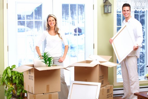 Moving and storing sofas and tables in a Brentford furniture storage facility